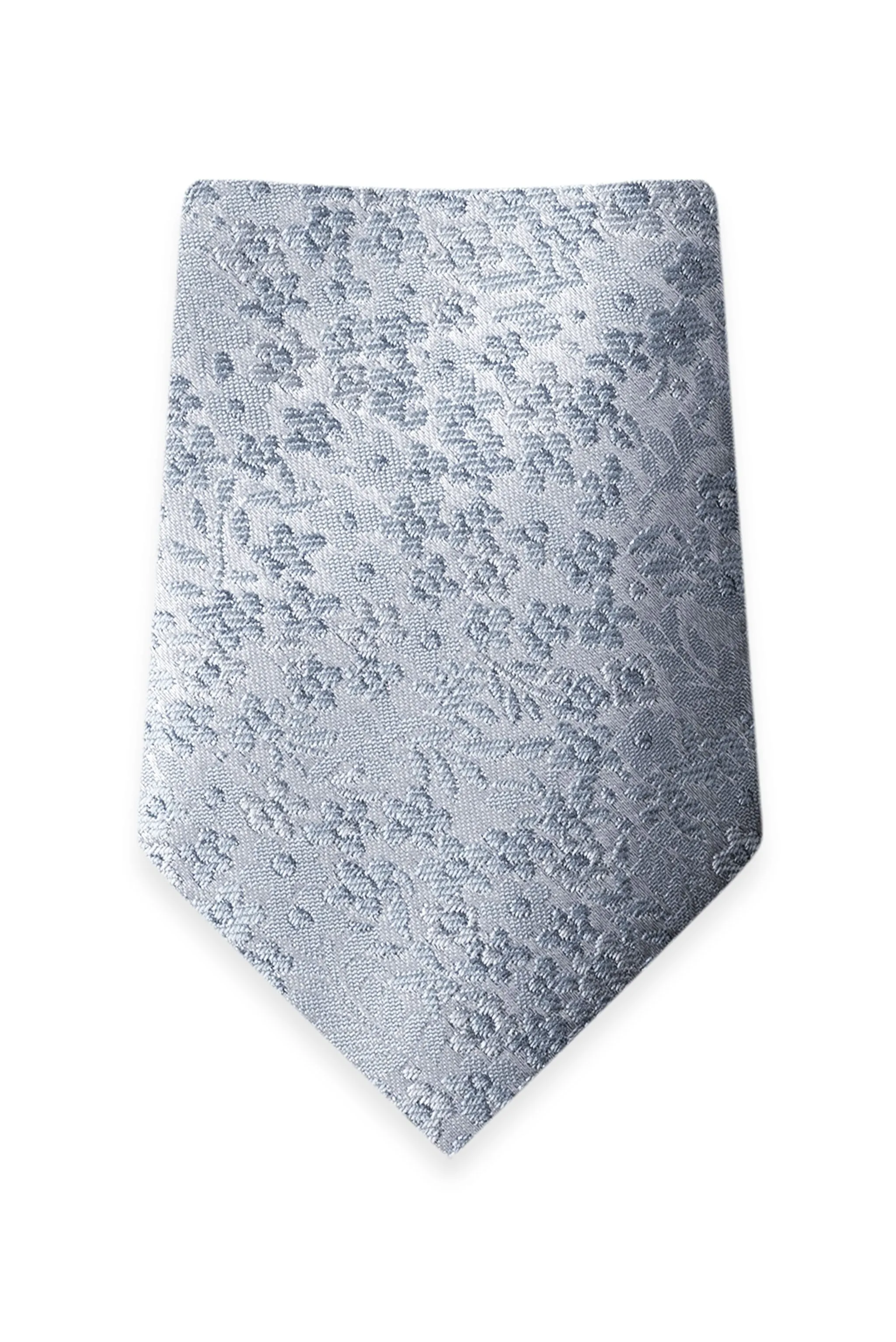 Floral Dusty Blue Self-Tie Windsor Tie