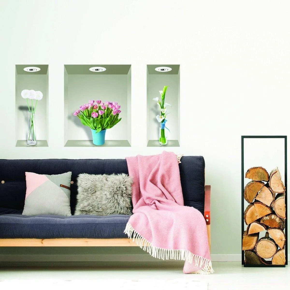 Floral Elegance 3D Wall Decals