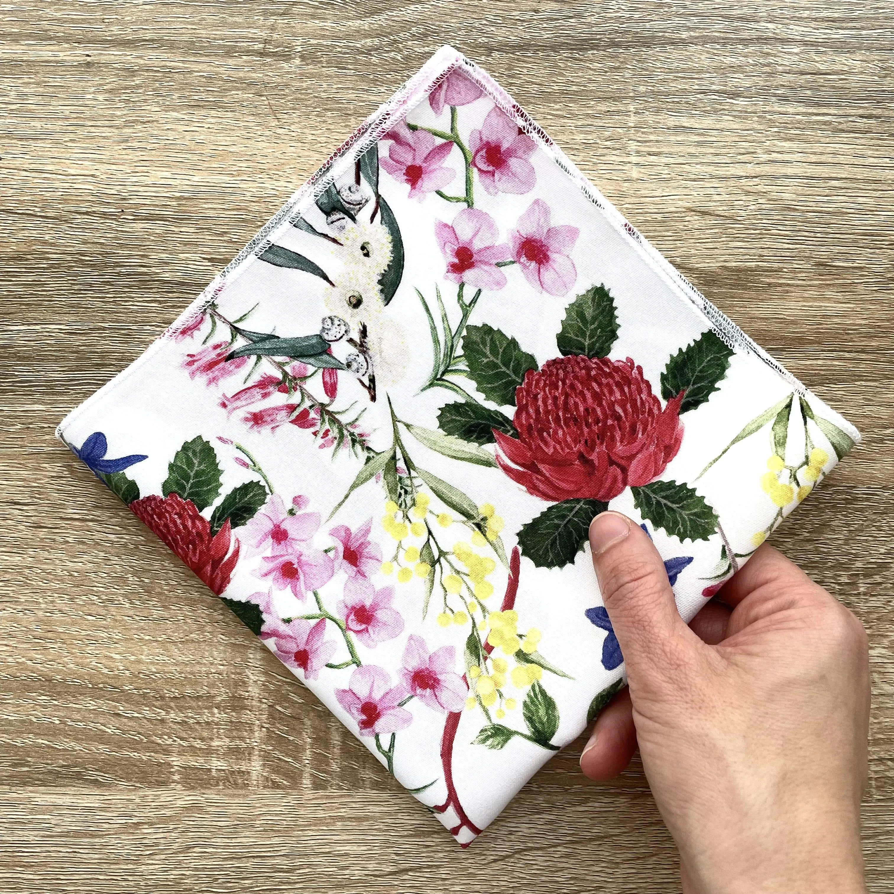 Floral Emblems Handkerchief