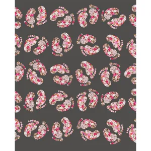 Floral Footprints Printed Backdrop