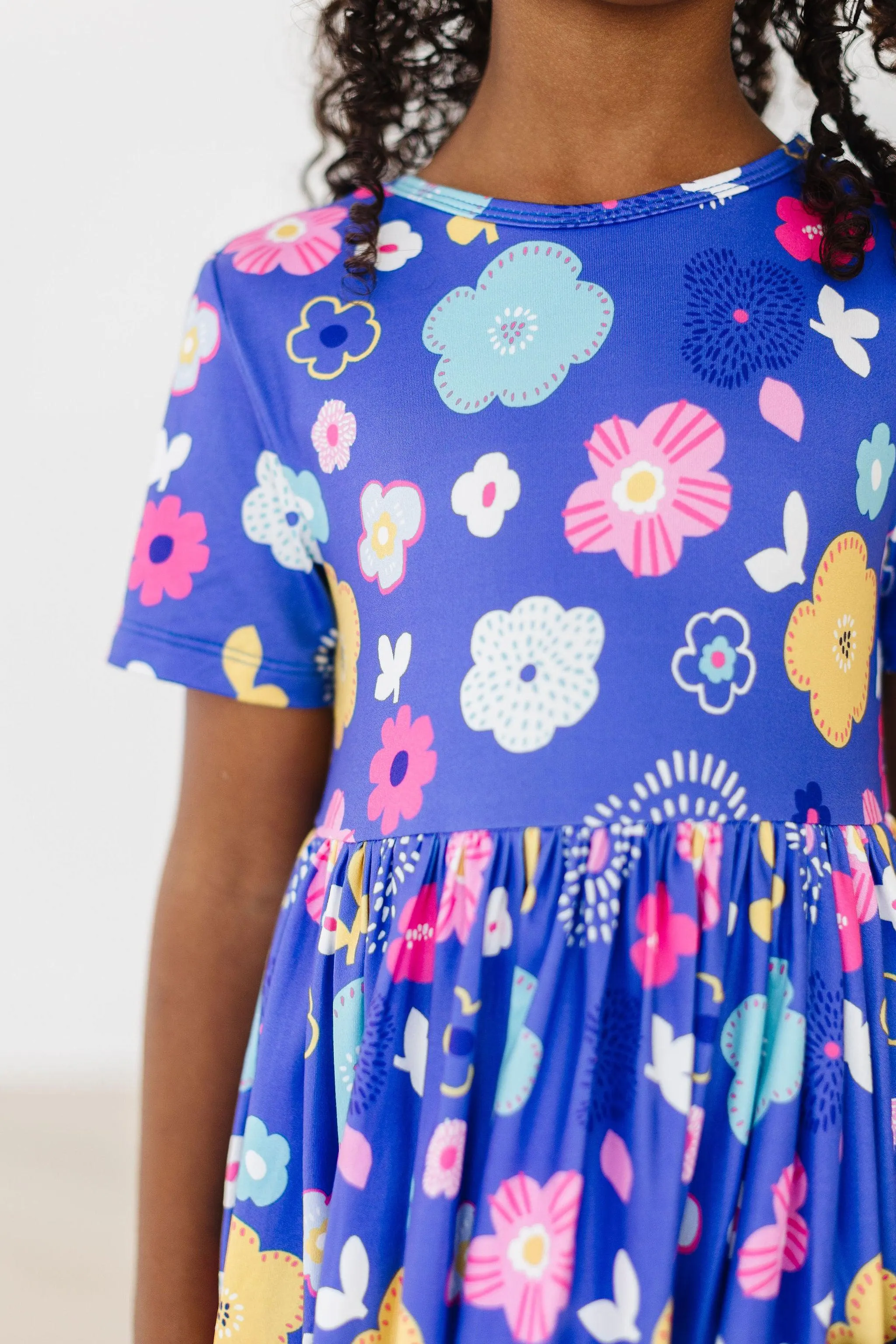 Floral Frenzy S/s Pocket Twirl Dress