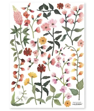 Floral Garden Vinyl Decal