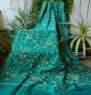 FLORAL KANTHA DUPATTA