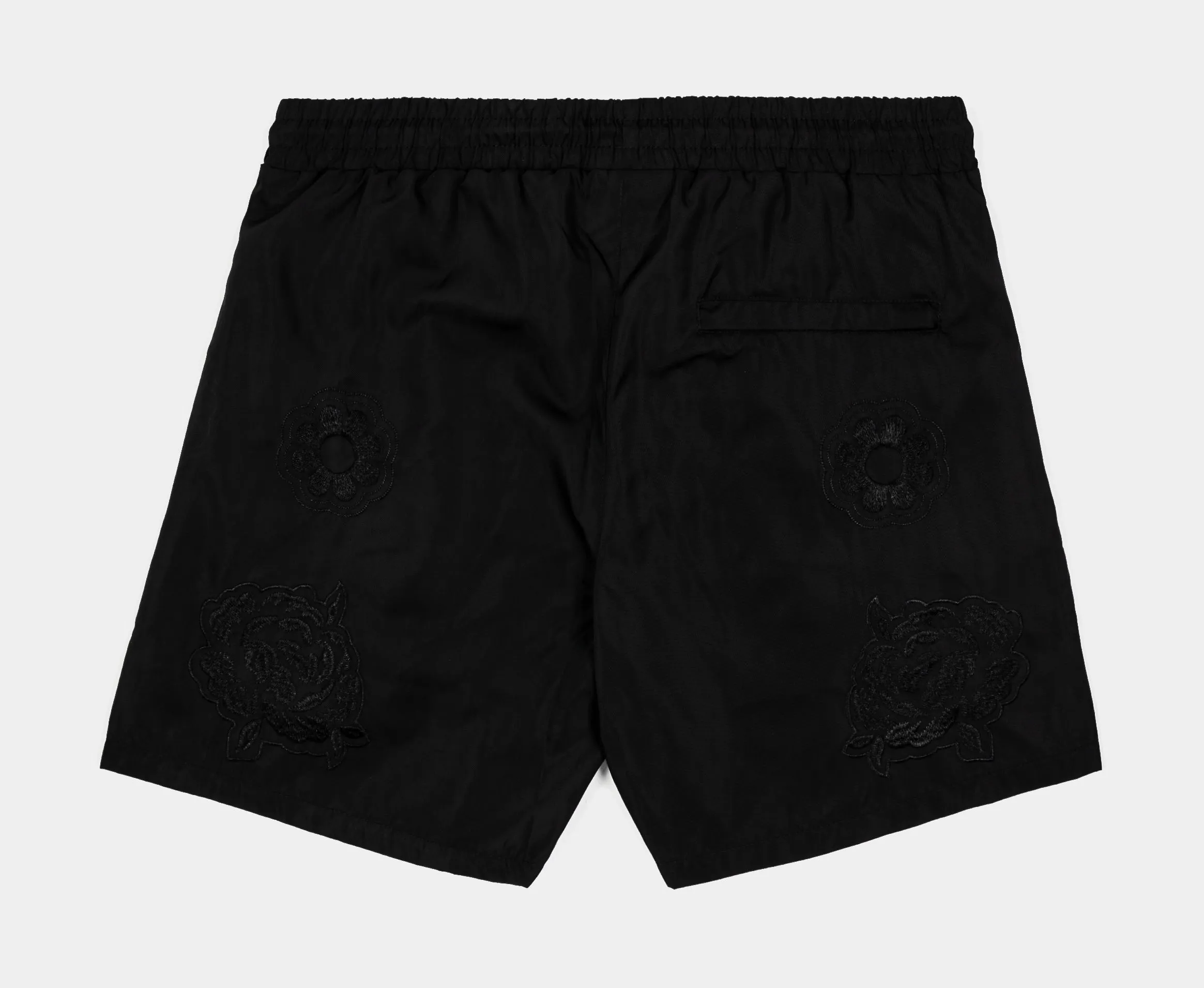 Floral Paisley Hybrid Mens Shorts (Black)