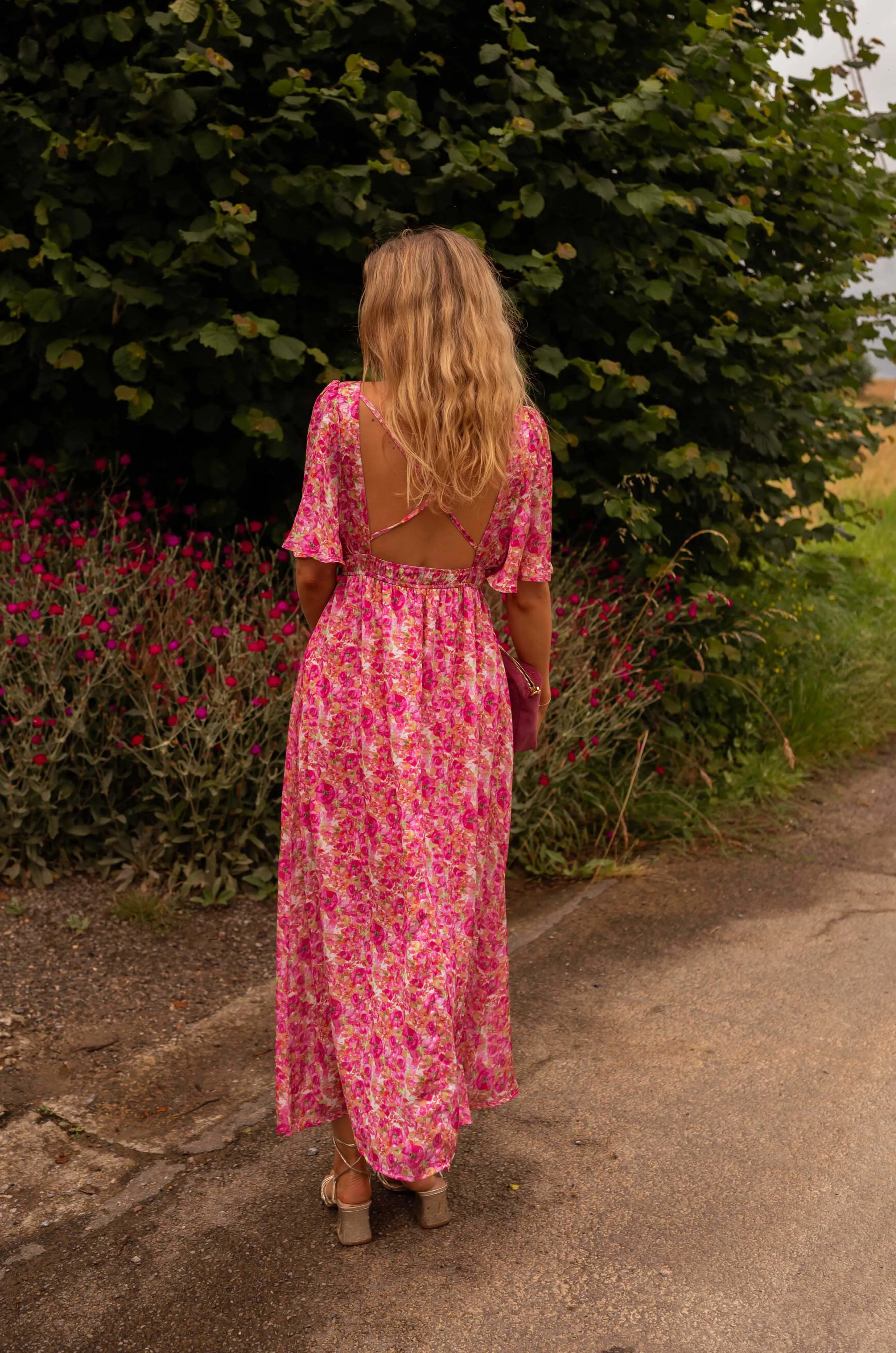 Floral Pink Daphne Dress