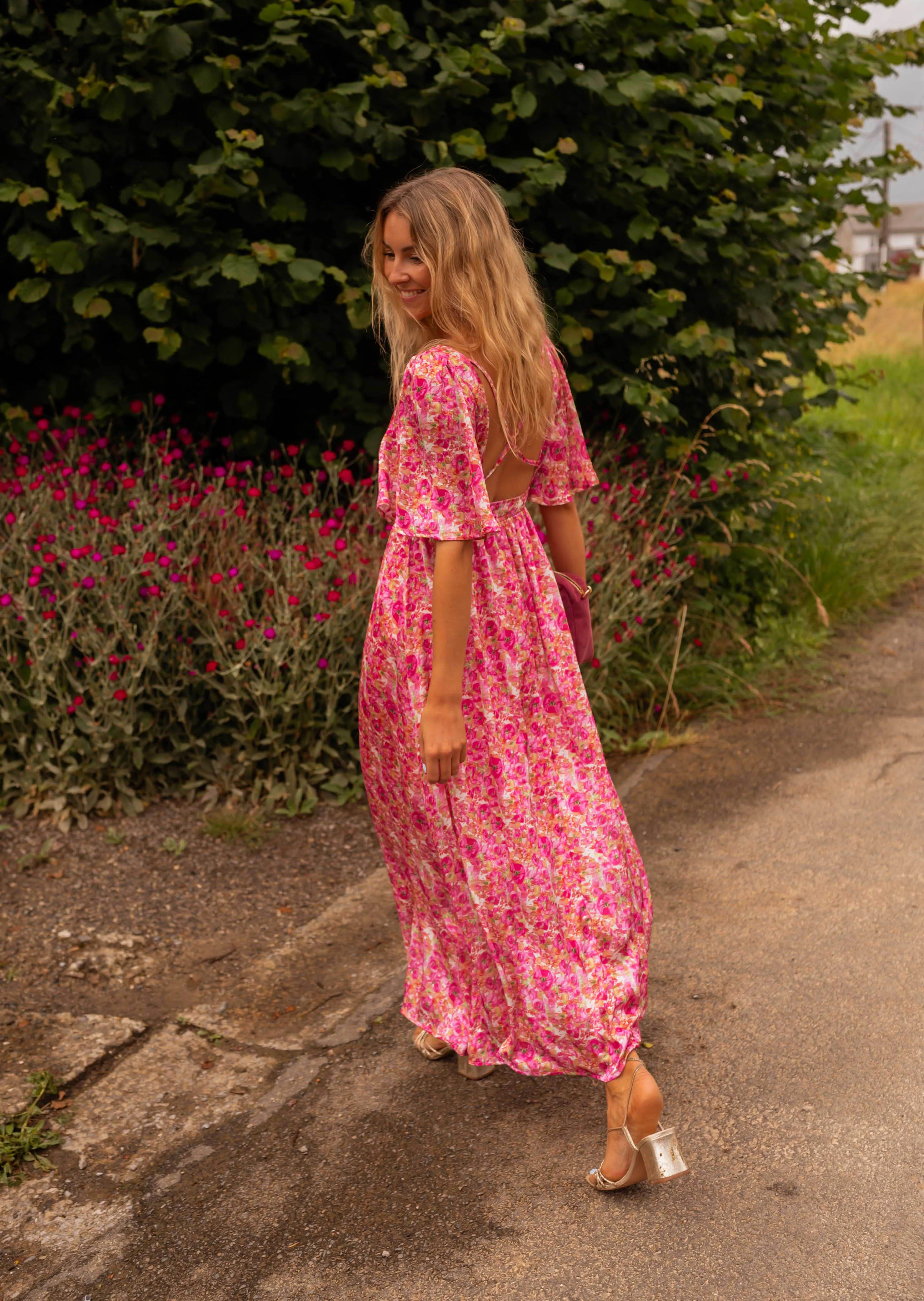 Floral Pink Daphne Dress