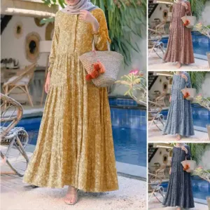 Floral Print Abaya (Modest style dress)