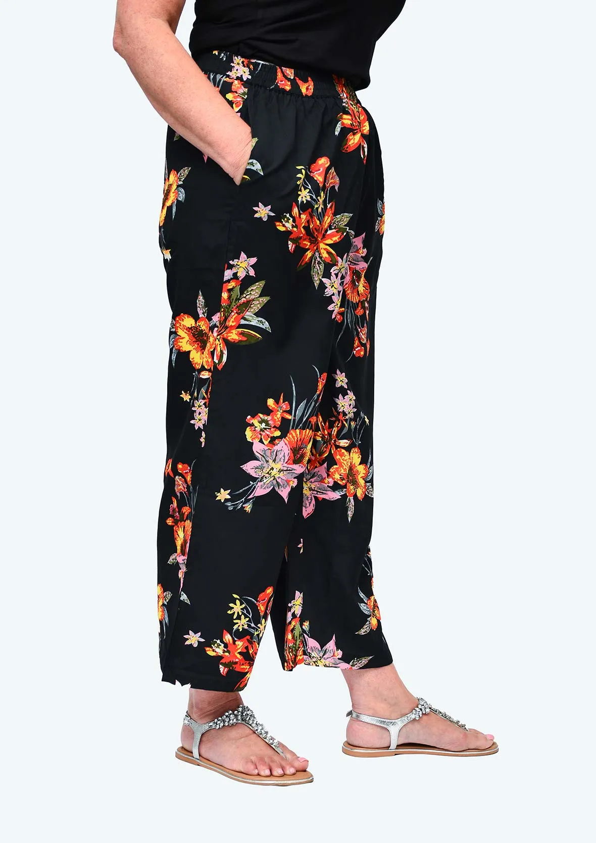 Floral Print Wide Leg Palazzo