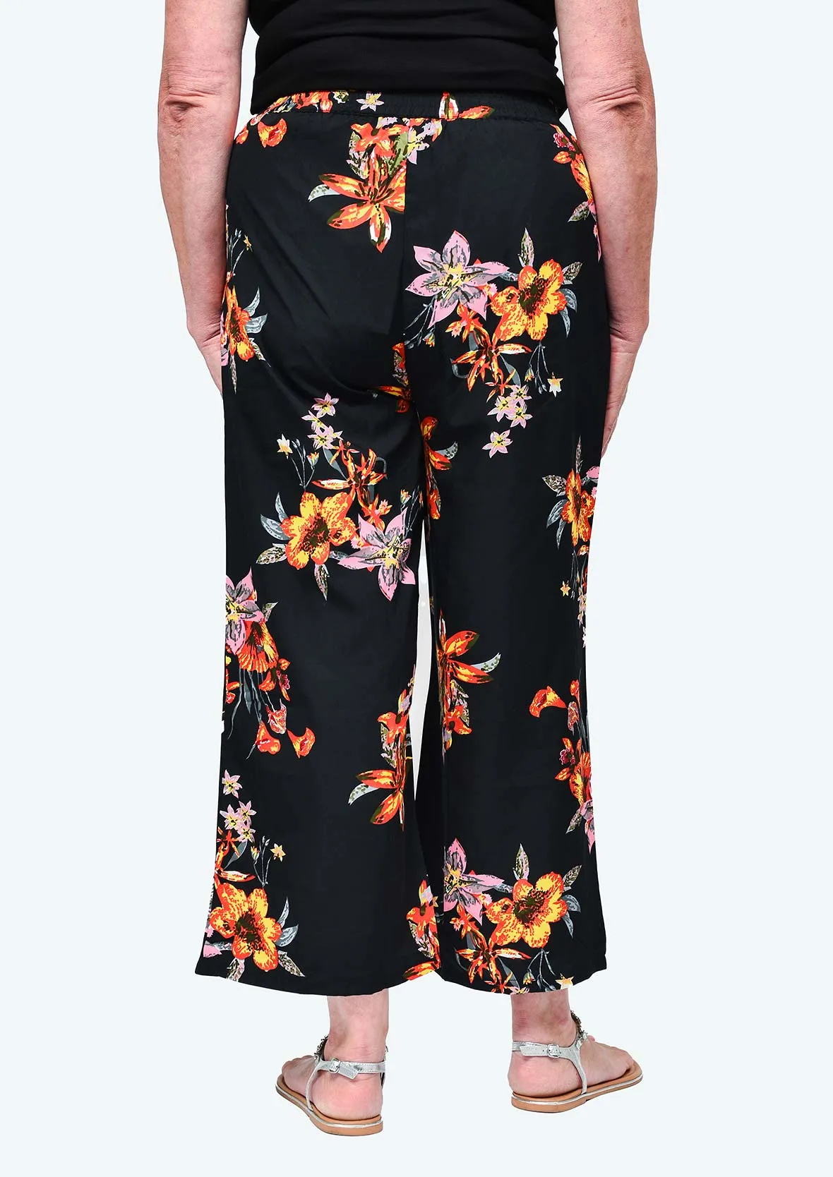 Floral Print Wide Leg Palazzo