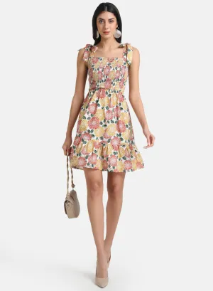 Floral Printed Tiered Dress