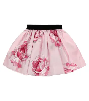 Floral skirt Monnalisa, pink