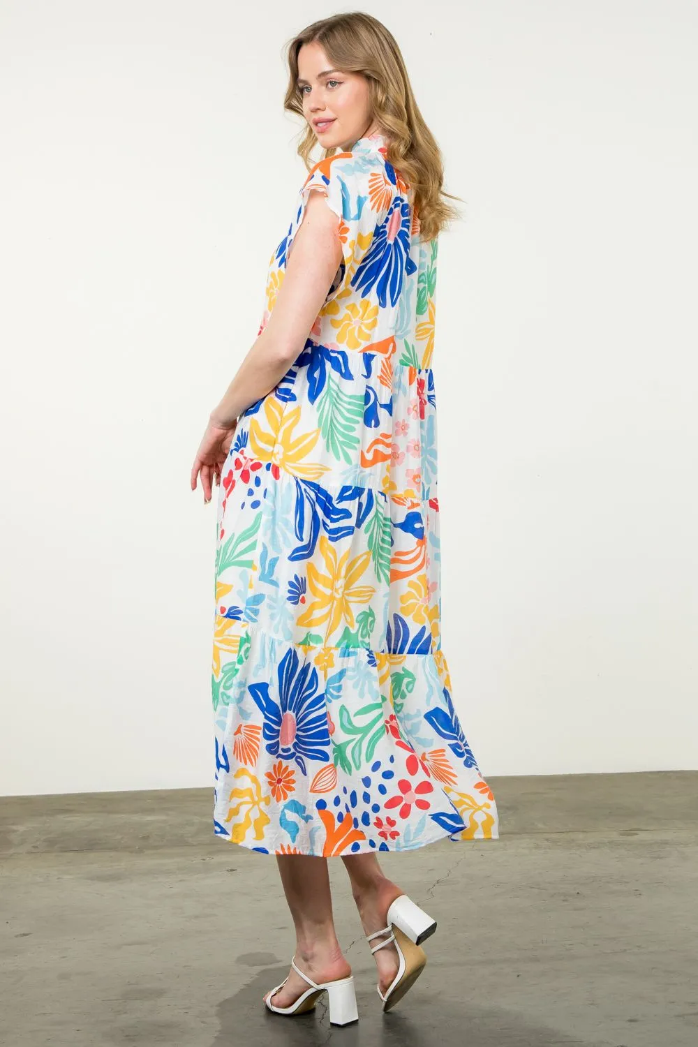 Floral Tiered Maxi Dress