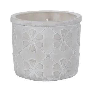 Floral trellis outdoor candle (Large citronella)