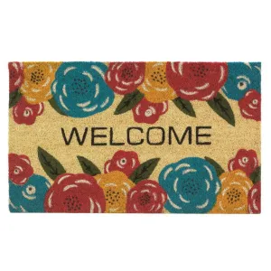 Floral Welcome Mat