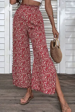 Floral Wide Leg Resort Pants