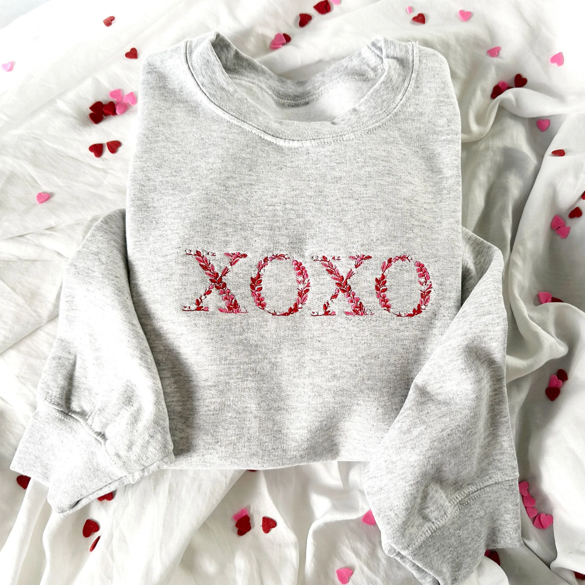 Floral XOXO Embroidered Gemma Sweatshirt