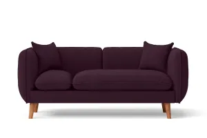 Florence 2 Seater Sofa Purple Linen Fabric