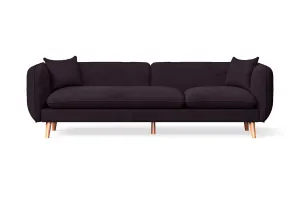 Florence 4 Seater Sofa Purple Velvet