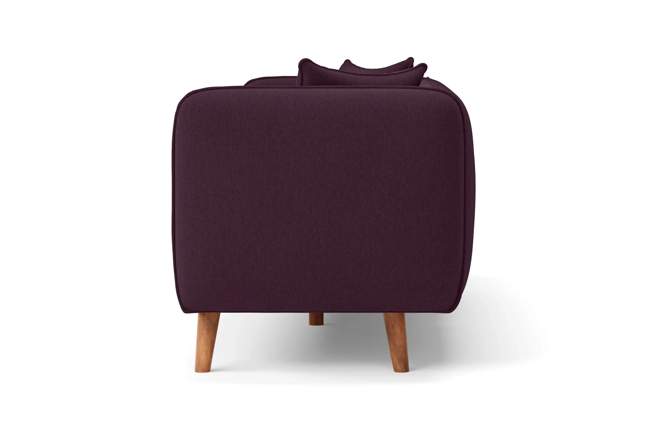 Florence Armchair Purple Linen Fabric