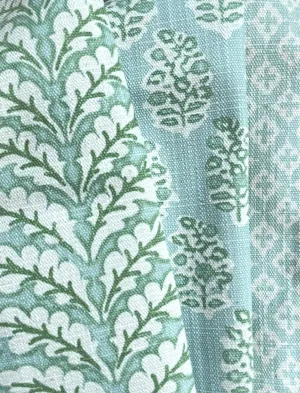 Florentia Haint Bleu Home Decor Fabric / Cotton Upholstery Fabric / Medium weight fabric / Upholstery Fabric