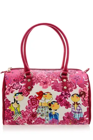 FLORENTINA Large Magenta Bag