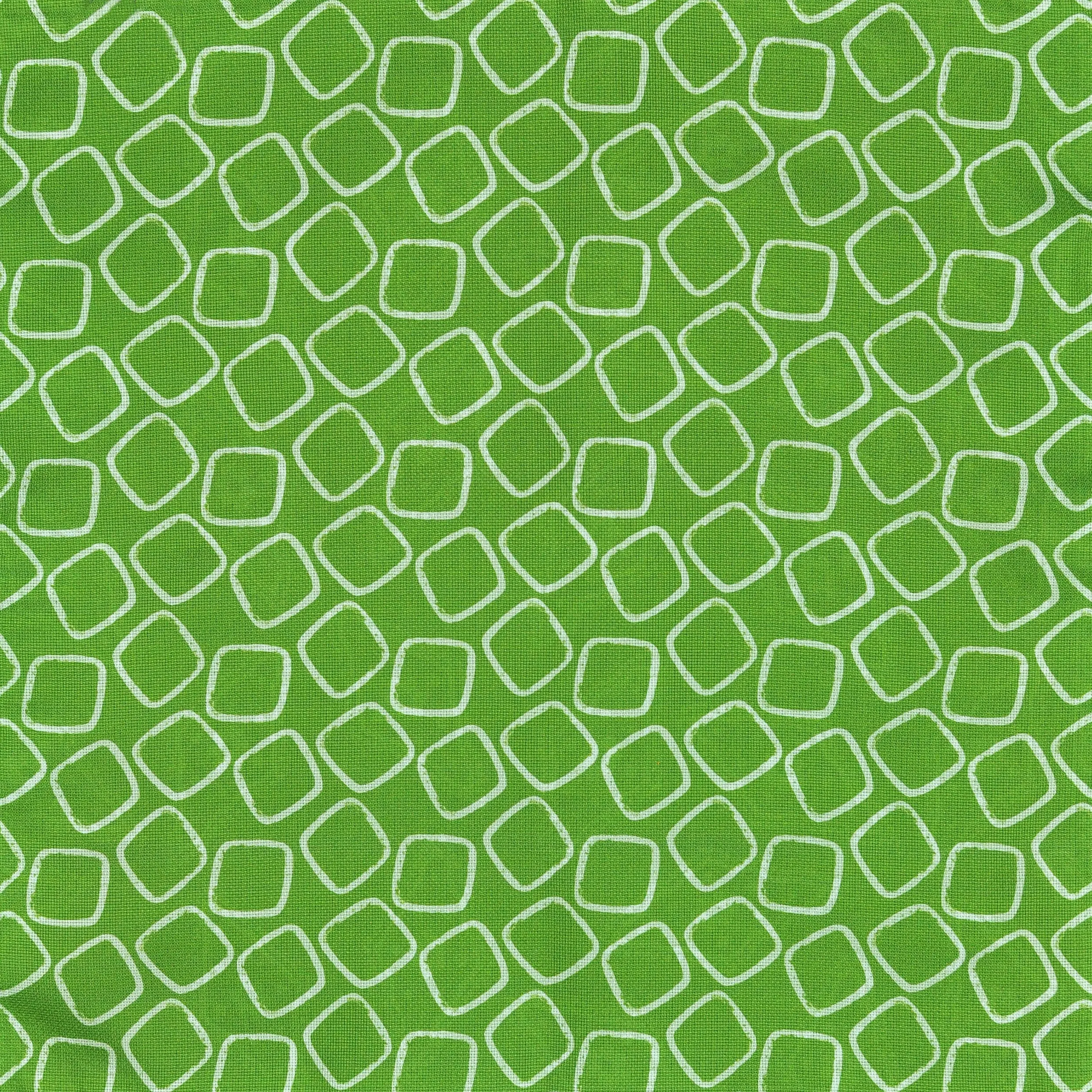 Florets & Geo's Reversible Panama Silk Pocket Square in Lime