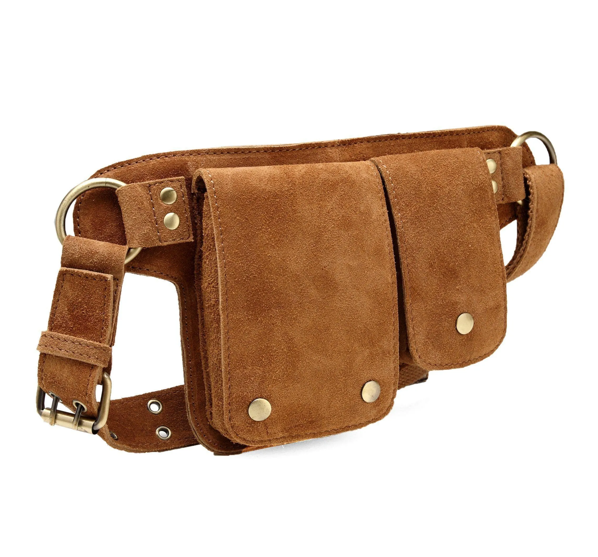 Floretta Suede Leather Waist Bag