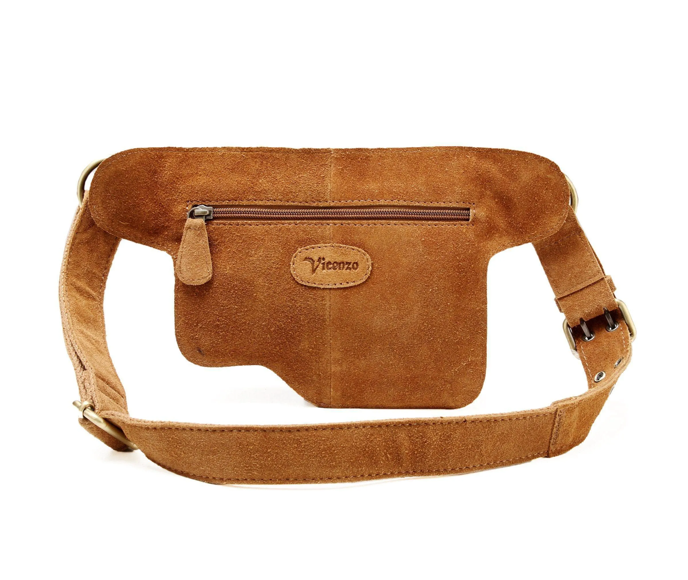 Floretta Suede Leather Waist Bag