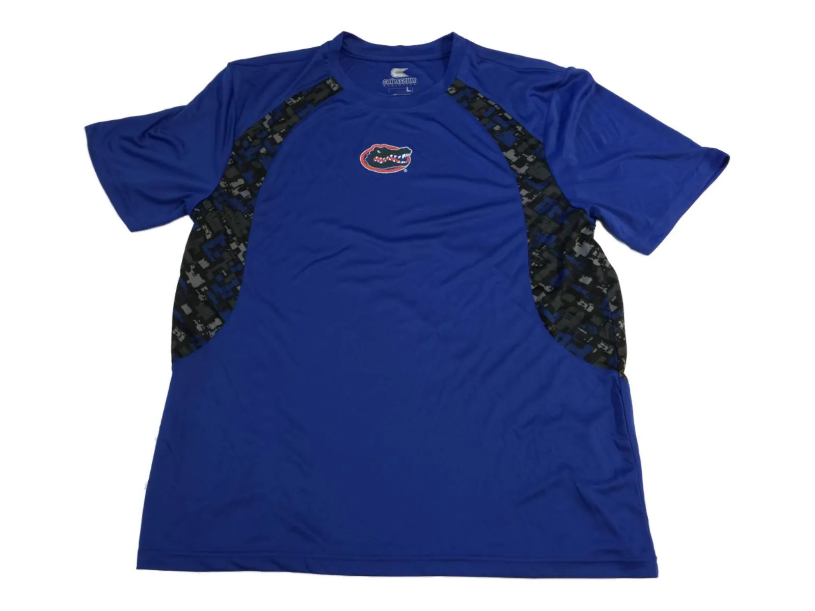 Florida Gators Colosseum Blue with Digitial Design SS Crew Neck T-Shirt (L)