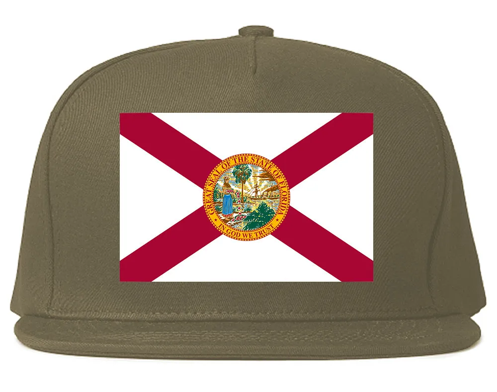 Florida State Flag FL Chest Mens Snapback Hat