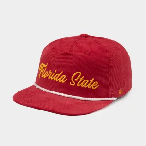 Florida State Retro Script Corduroy Hat