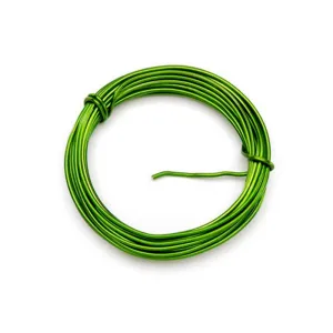 Florist Wire Aluminum 12 Gauge Lime 5 yards