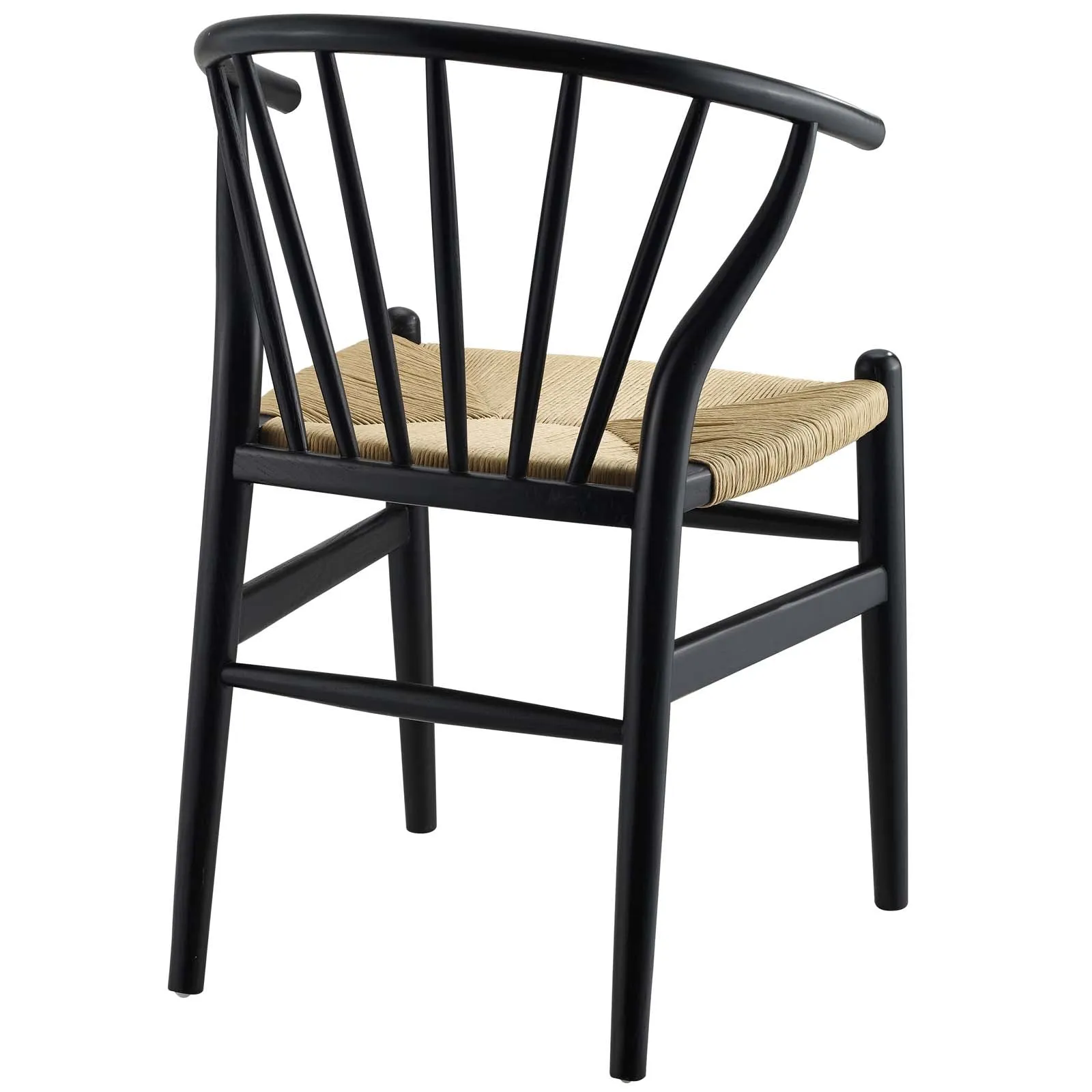 Flourish Spindle Wood Dining Side Chair Black EEI-3338-BLK