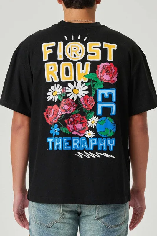 FLOWER EMBO/PUFF MENS TEE