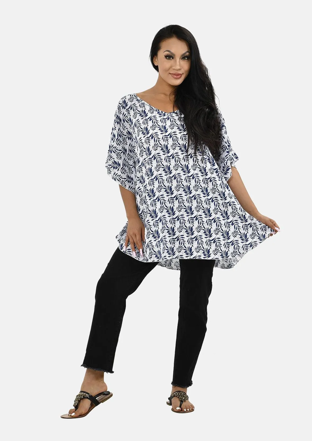 Flowy Loose Fit Printed Top