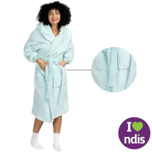 Fluffy Blue Oodie Dressing Gown ™