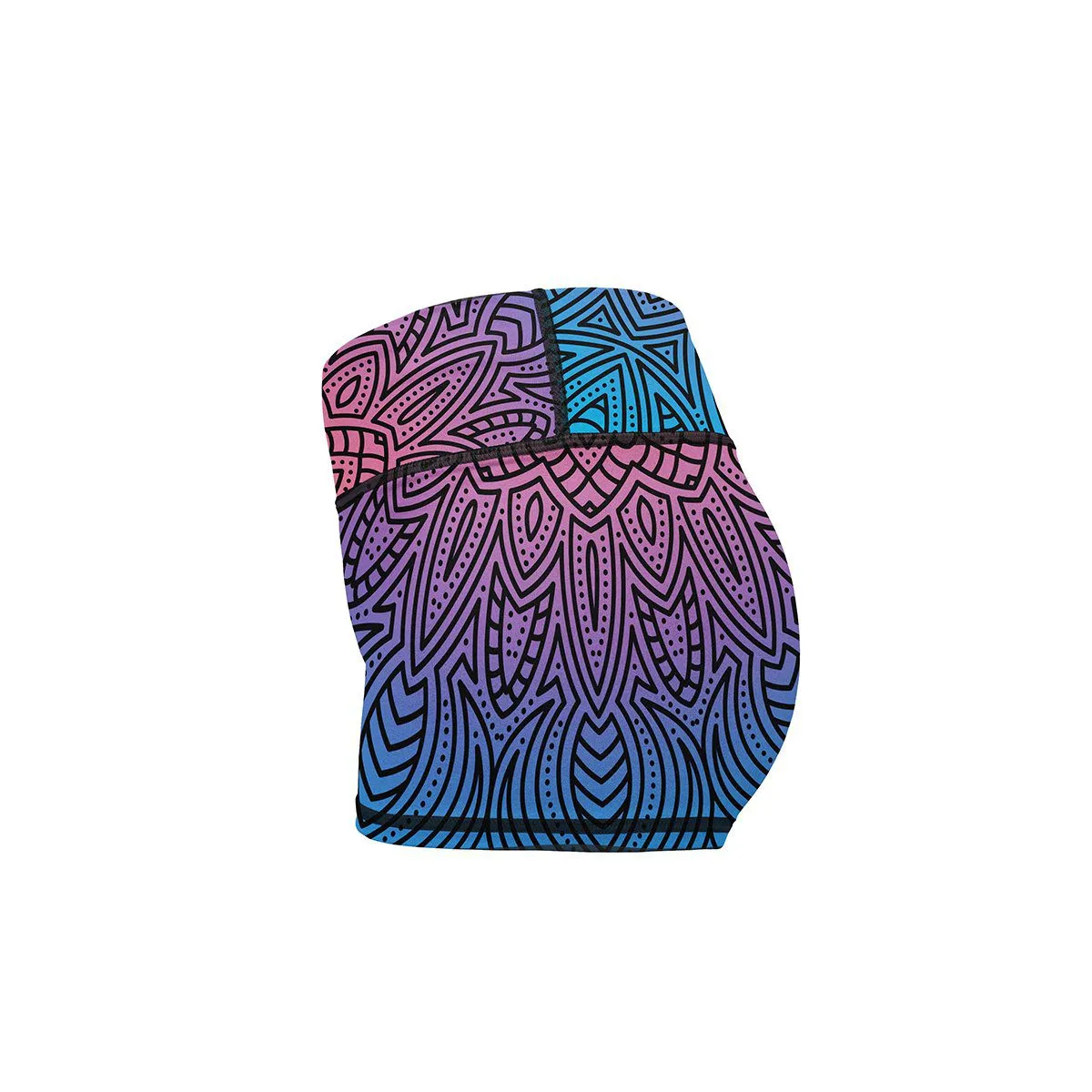 Fluorescent Mandala Yoga Shorts