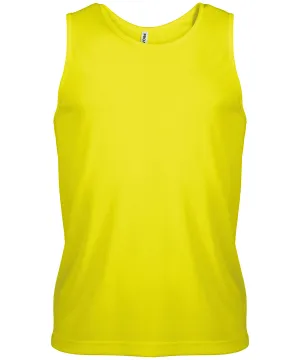 Fluorescent Yellow - Men's sports vest