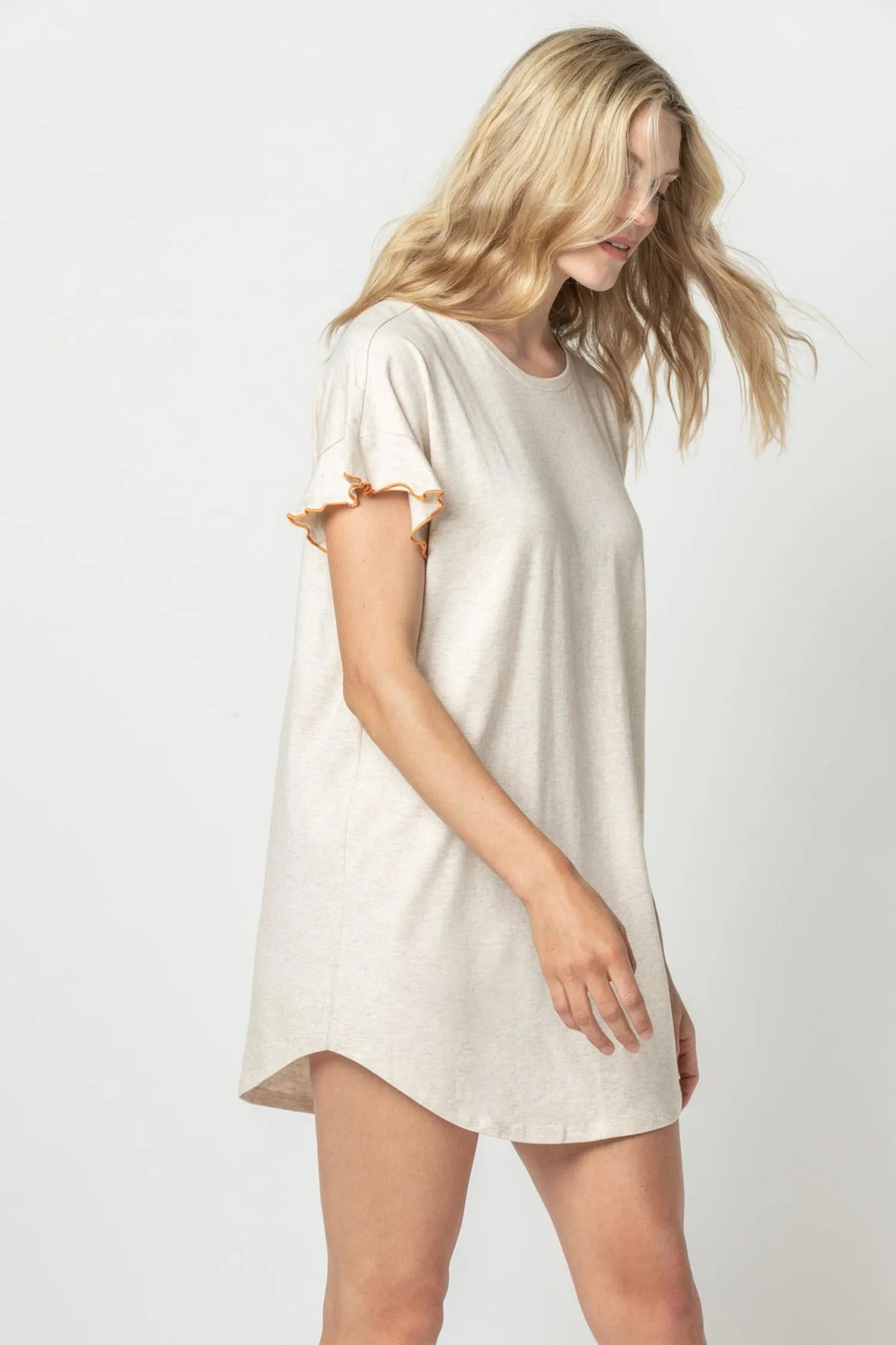 Flutter Sleeve Sleep Dress