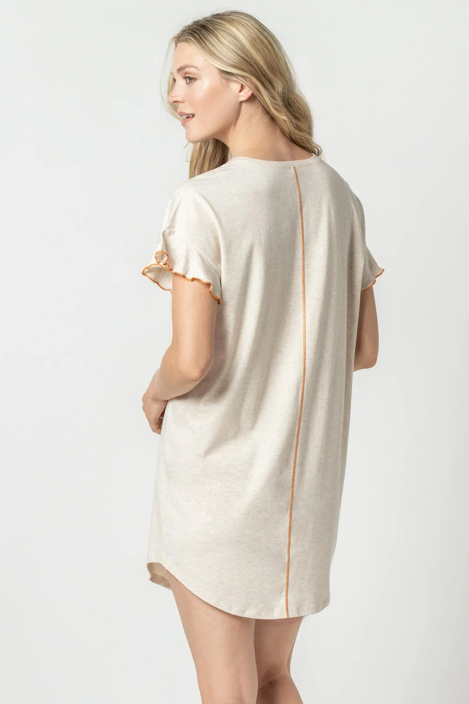 Flutter Sleeve Sleep Dress