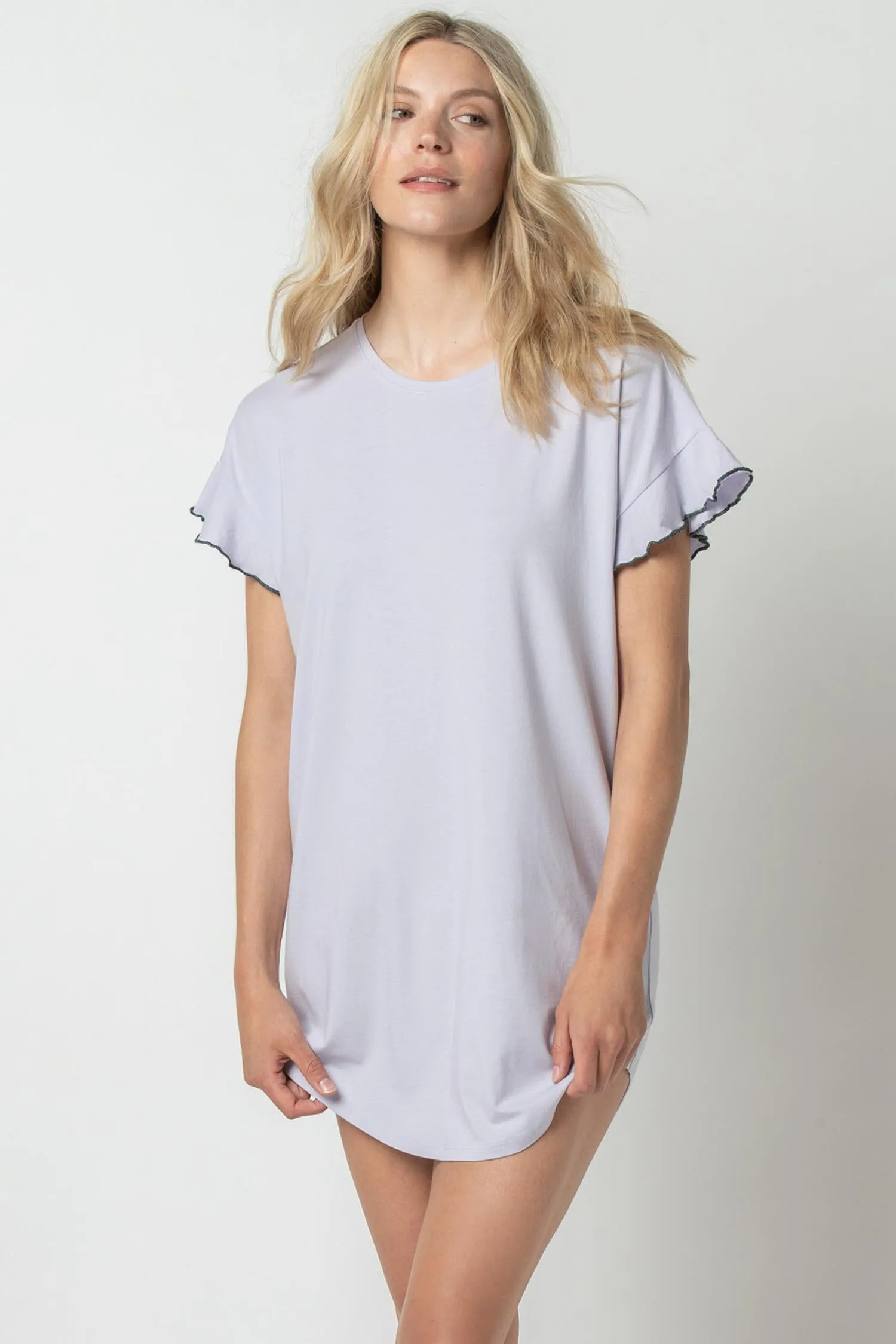 Flutter Sleeve Sleep Dress