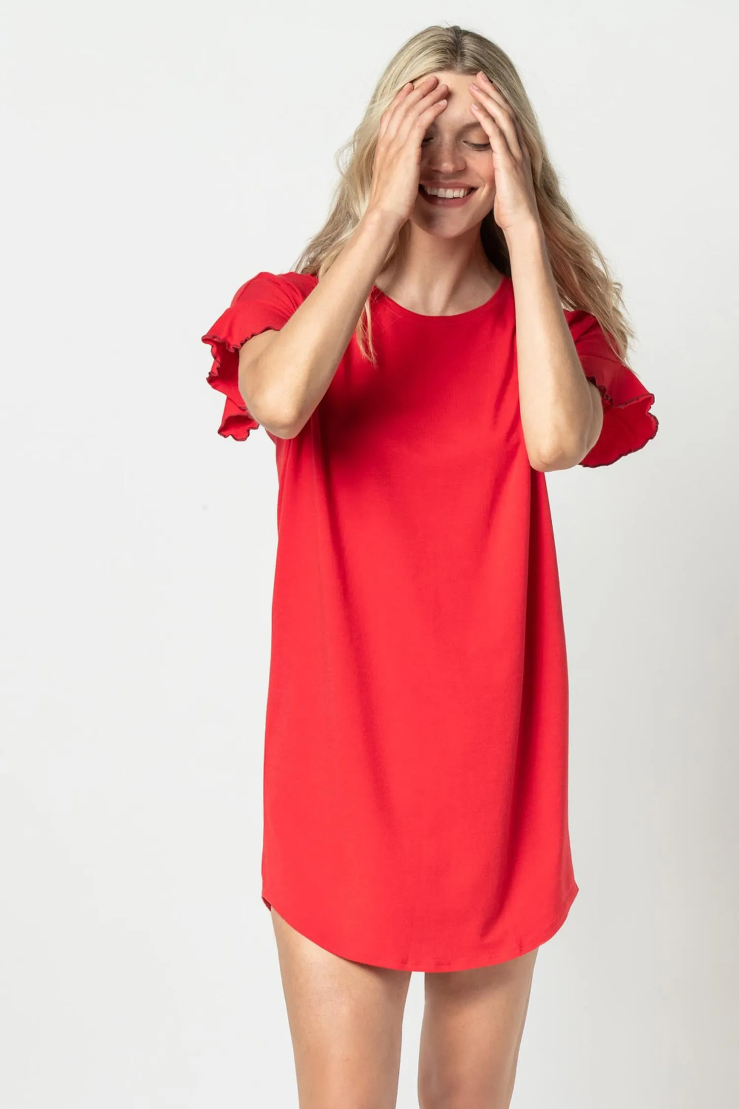 Flutter Sleeve Sleep Dress