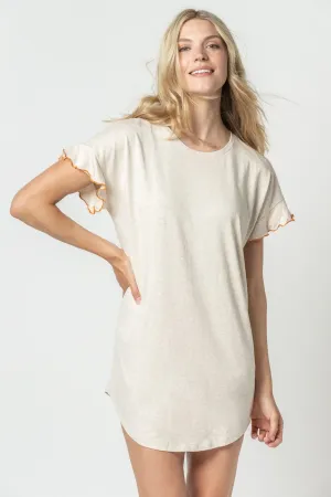 Flutter Sleeve Sleep Dress