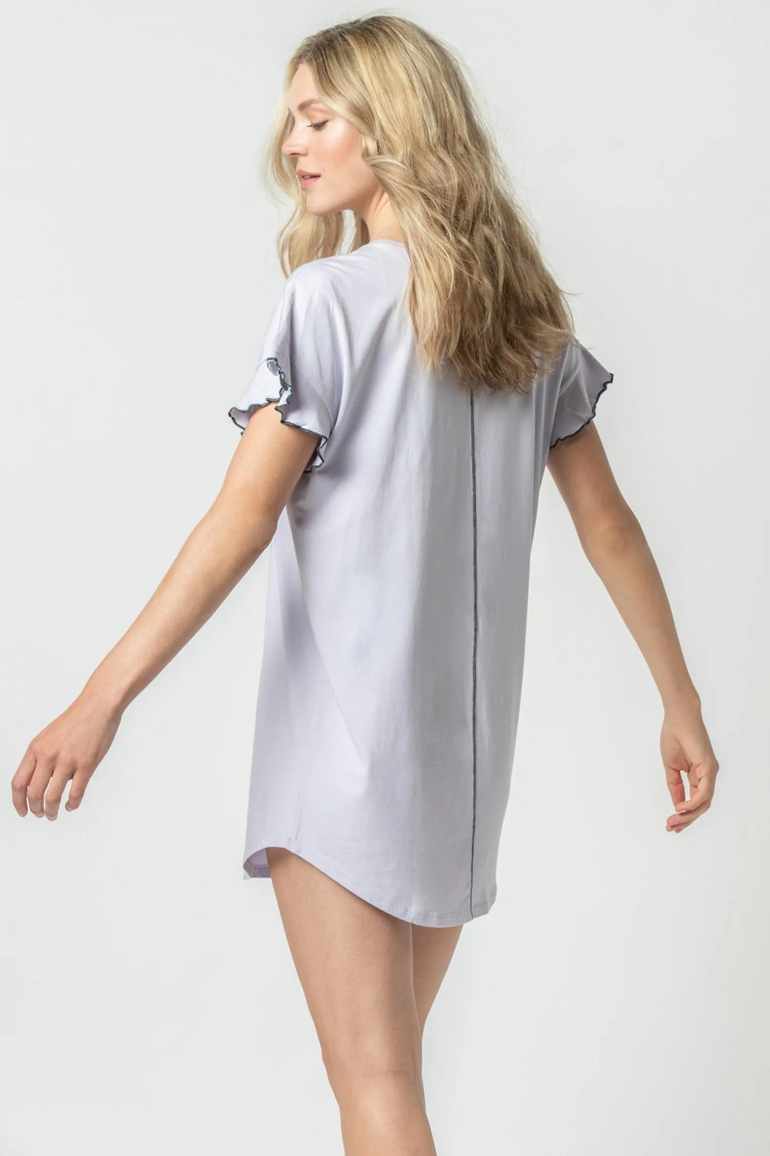 Flutter Sleeve Sleep Dress