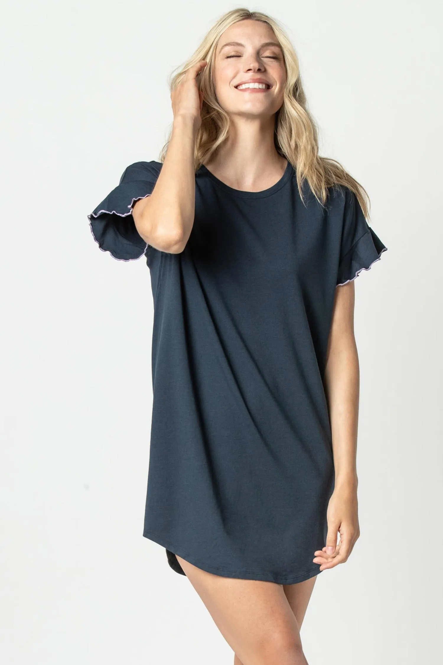 Flutter Sleeve Sleep Dress