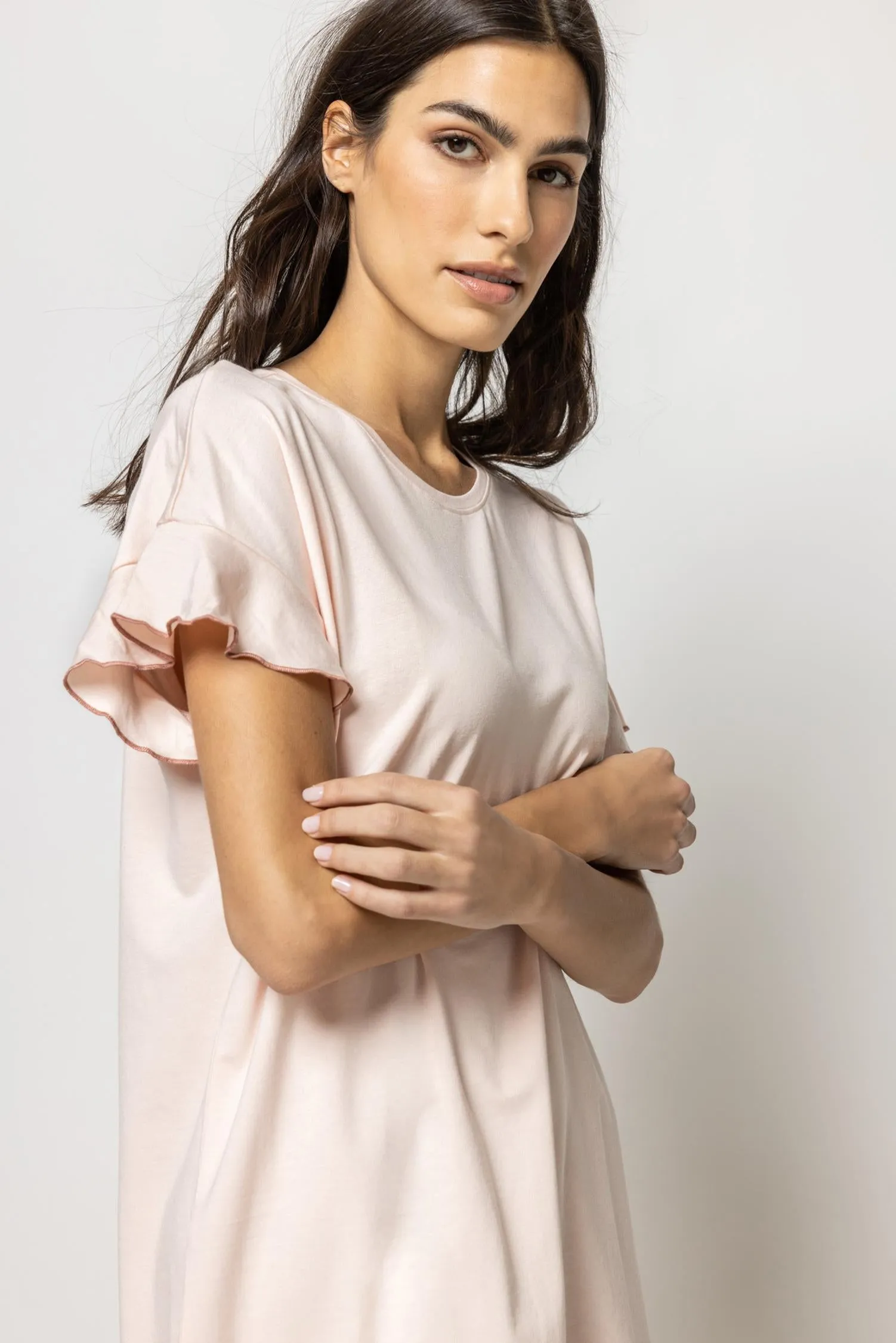 Flutter Sleeve Sleep Dress