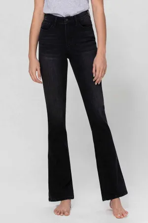 Flying Monkey - High Rise Slim Bootcut Jean Black