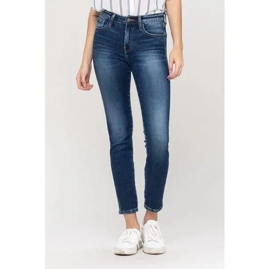 Flying Monkey Mid Rise Ankle Skinny Denim Destiny