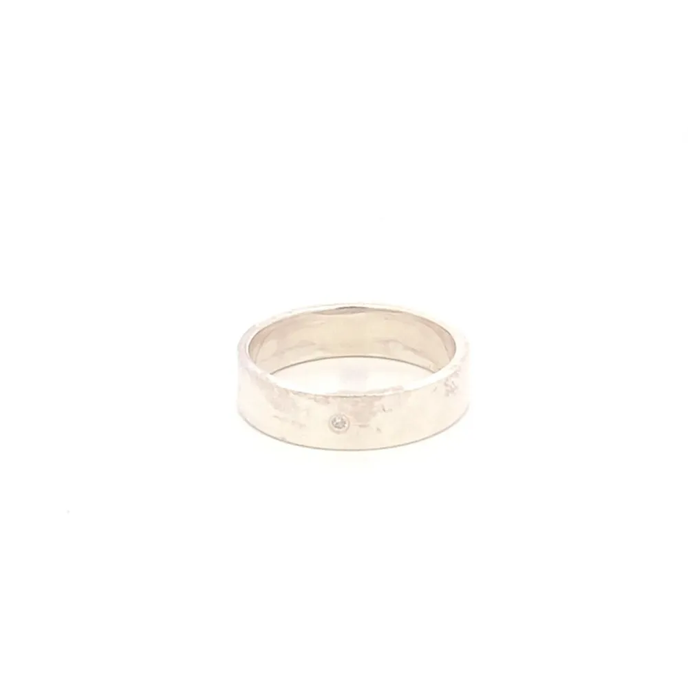 Flynn 925 Sterling Silver Wedding Band Ring