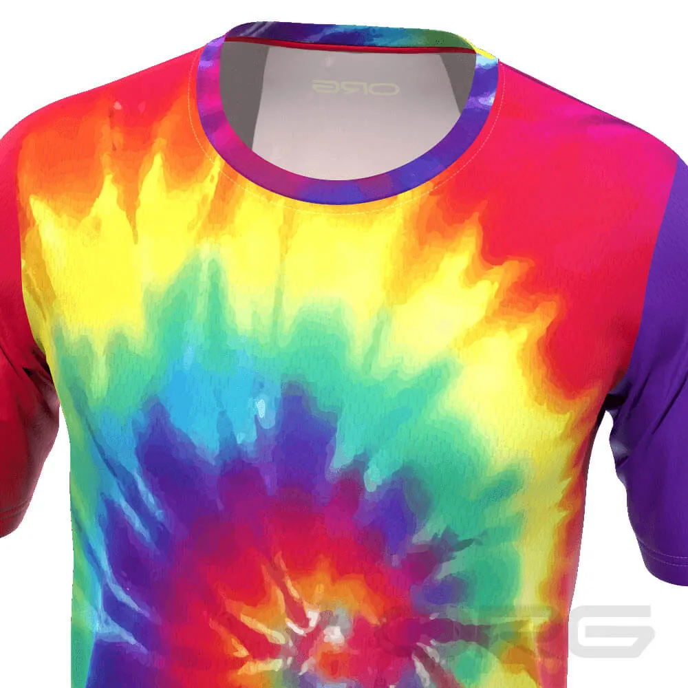 FMR Men's Tie Dye Technical Running Shirt